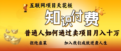 互联网项目天花板，知付付费项目，普通人如何通过卖项目月入十个，拒绝韭菜【揭秘】-佰校通网创