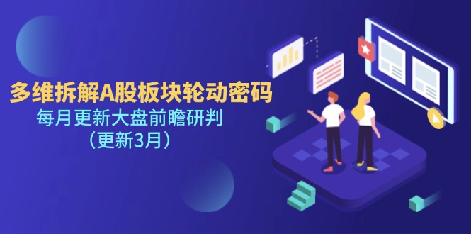 （14213期）多维拆解A股板块轮动密码，每月更新大盘前瞻研判（更新3月）-佰校通网创
